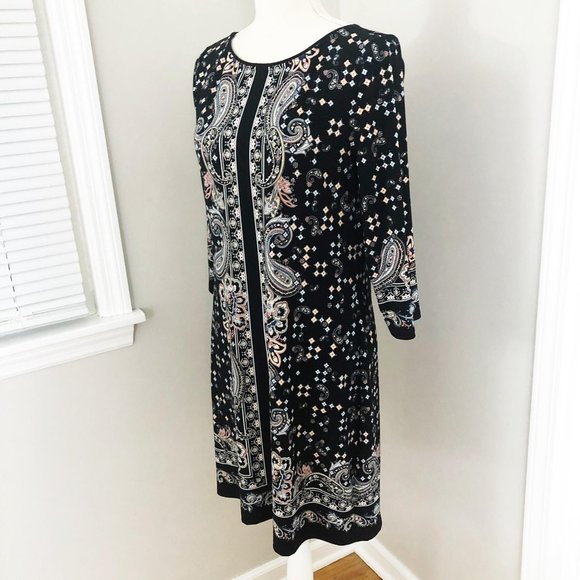 White House Black Market Paisley Sheath Dress - Picture 2 of 5